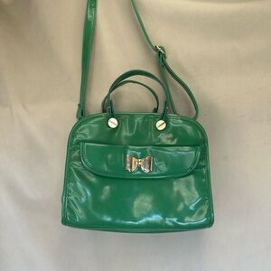 New green diophy pvc bag purse